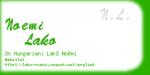 noemi lako business card